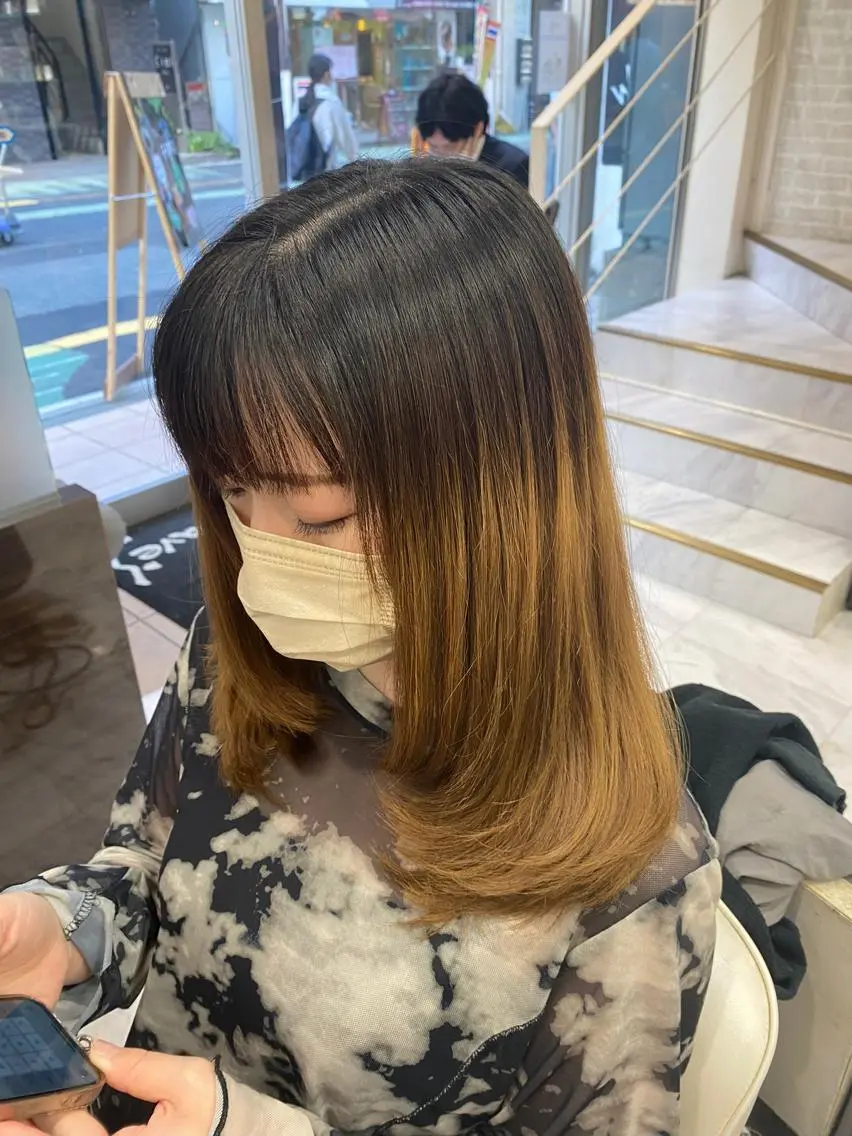 ロング レイヤーカット シャギー 目黒 碧人のヘアスタイル