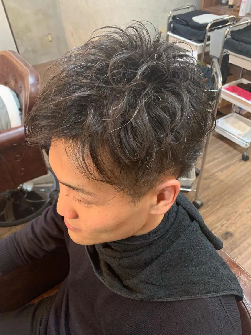 ショート カット ヘアセット ✨上村 潤平✨メンズヘア✨のヘアスタイル
