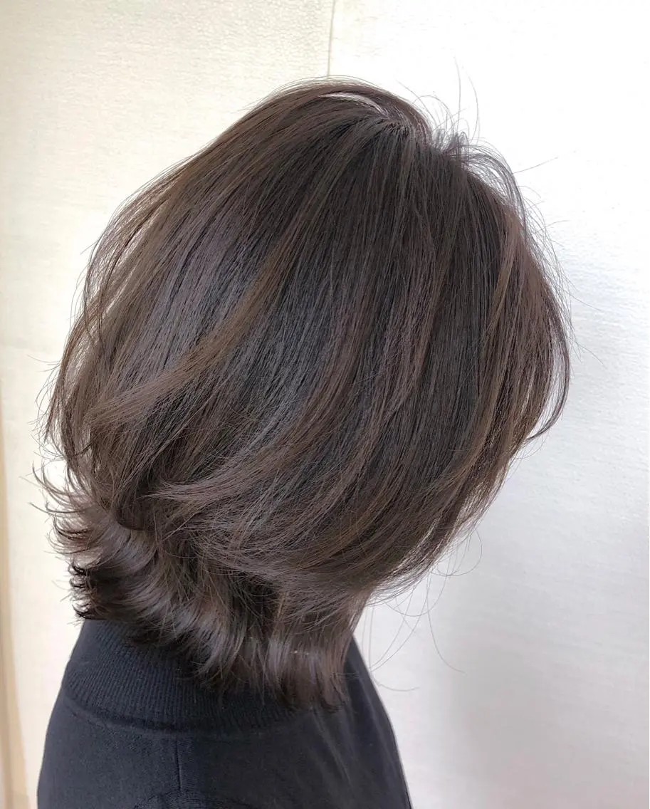 ミディアム ミディアムレイヤー レイヤーカット カット ヘアカラー トリートメント Maria 🫧【仙台東口】のヘアスタイル