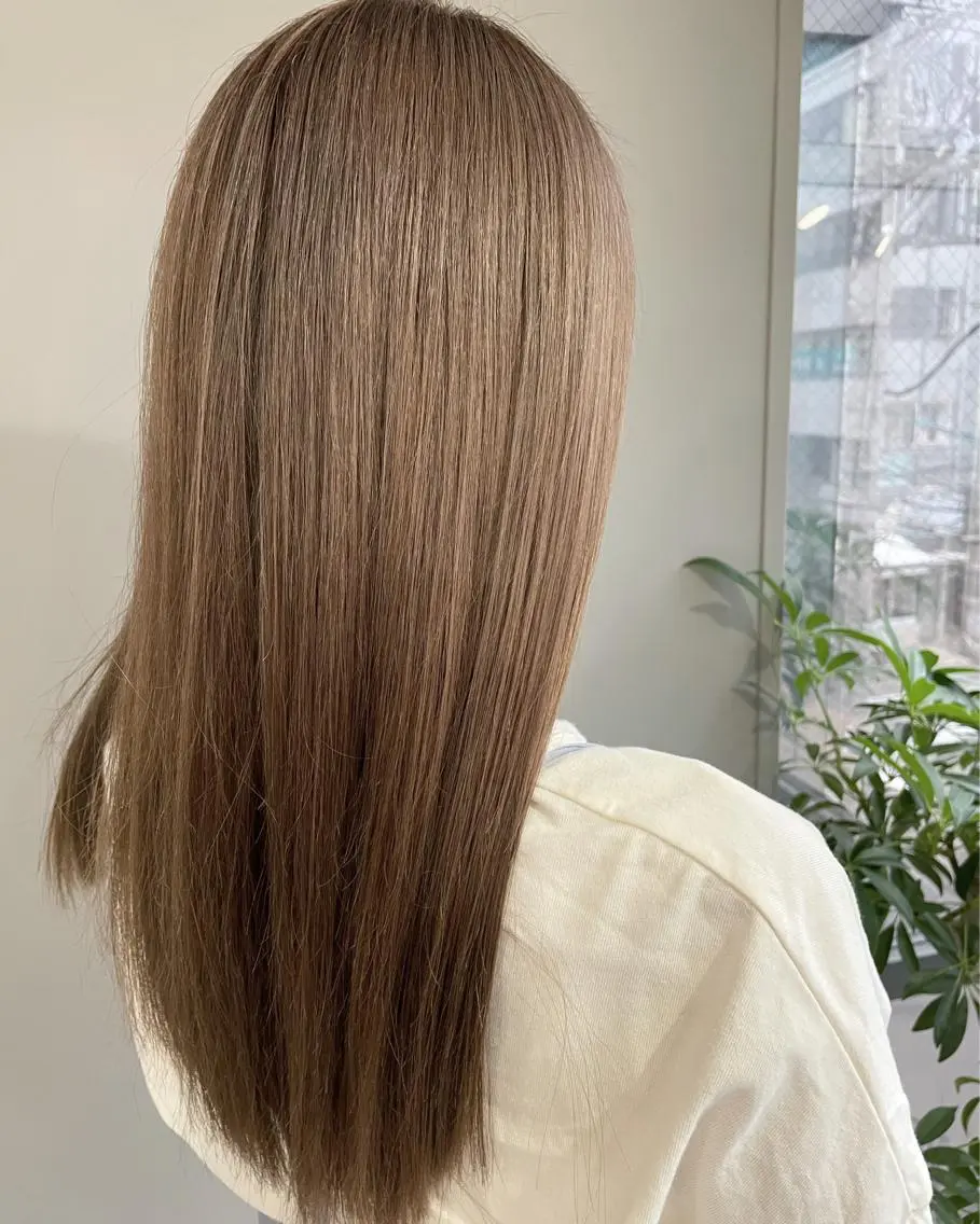 ロング カラー ヘアカラー 心斎橋韓国ボブ 好原良真のヘアスタイル