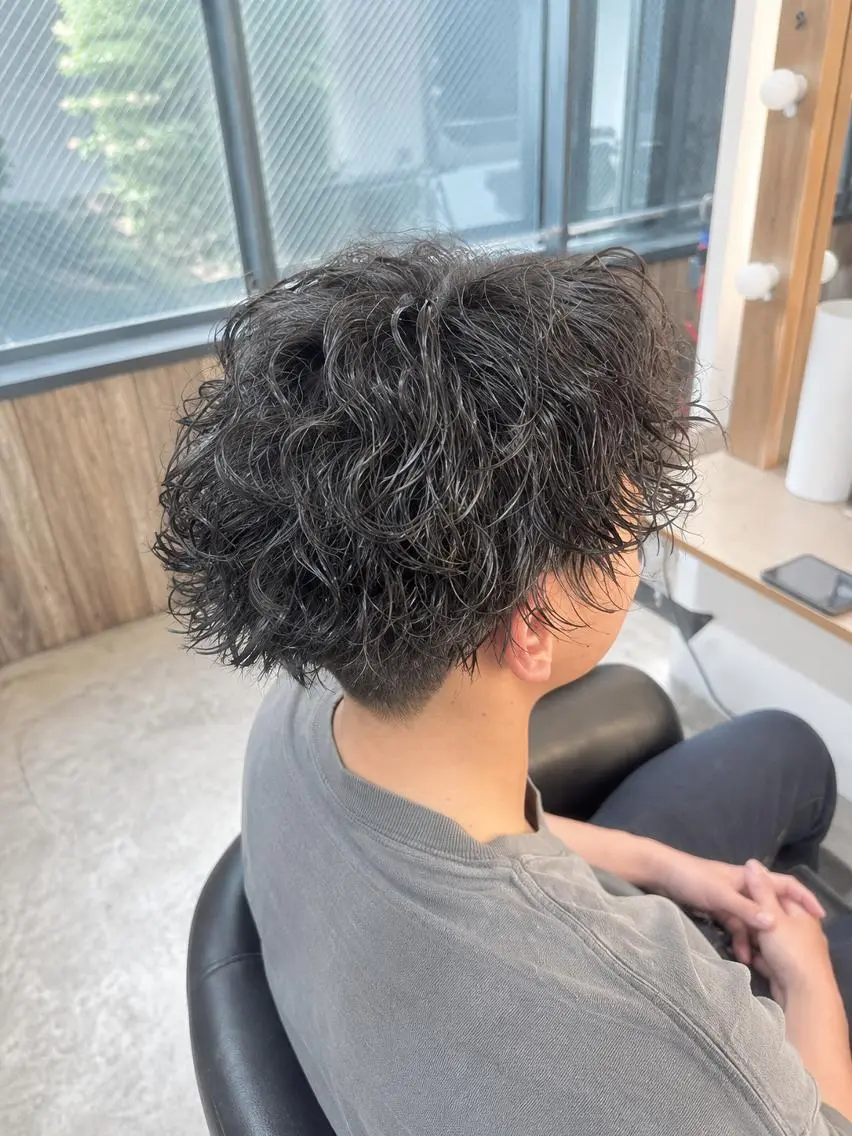 ショート メンズ パーマ メンズパーマ パーマ 🌀メンズパーマ🌀 平川海夢のヘアスタイル