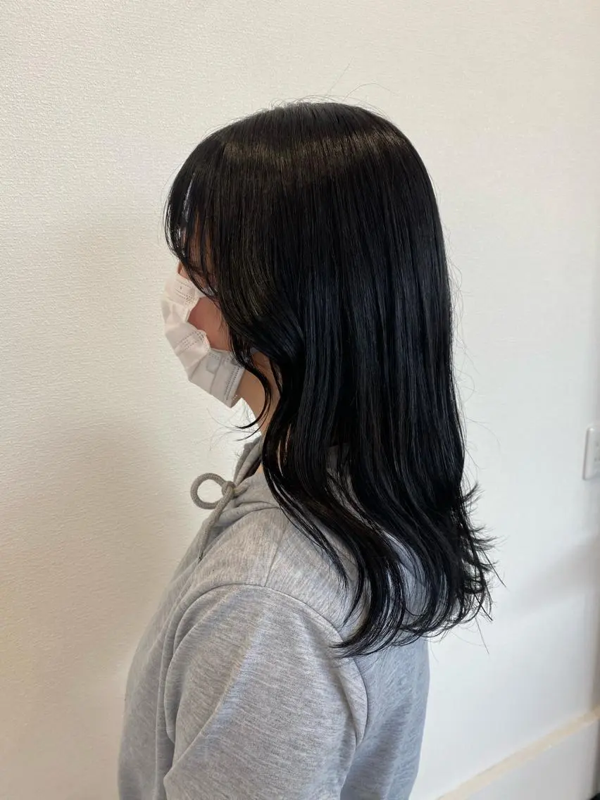 ロング 顔周りカット 韓国風ヘア カット ヘアカラー トリートメント maki💖 レイヤー/髪質改善のヘアスタイル