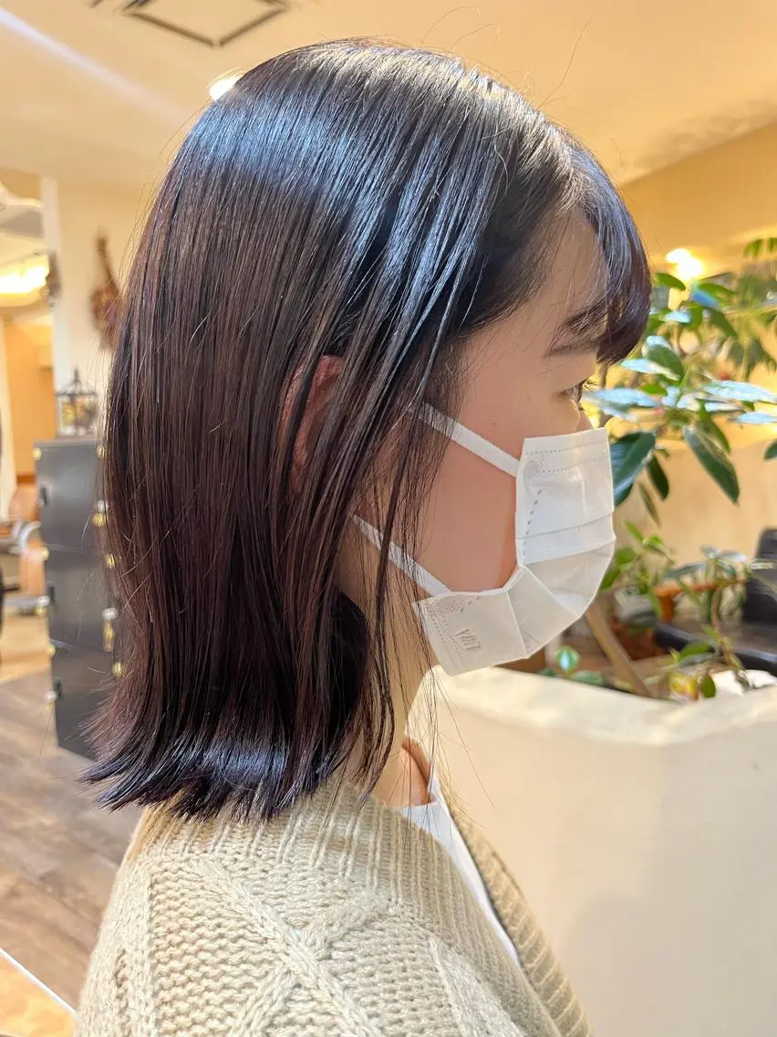 ショート ボブ 外ハネヘア 田畑 優希のヘアスタイル