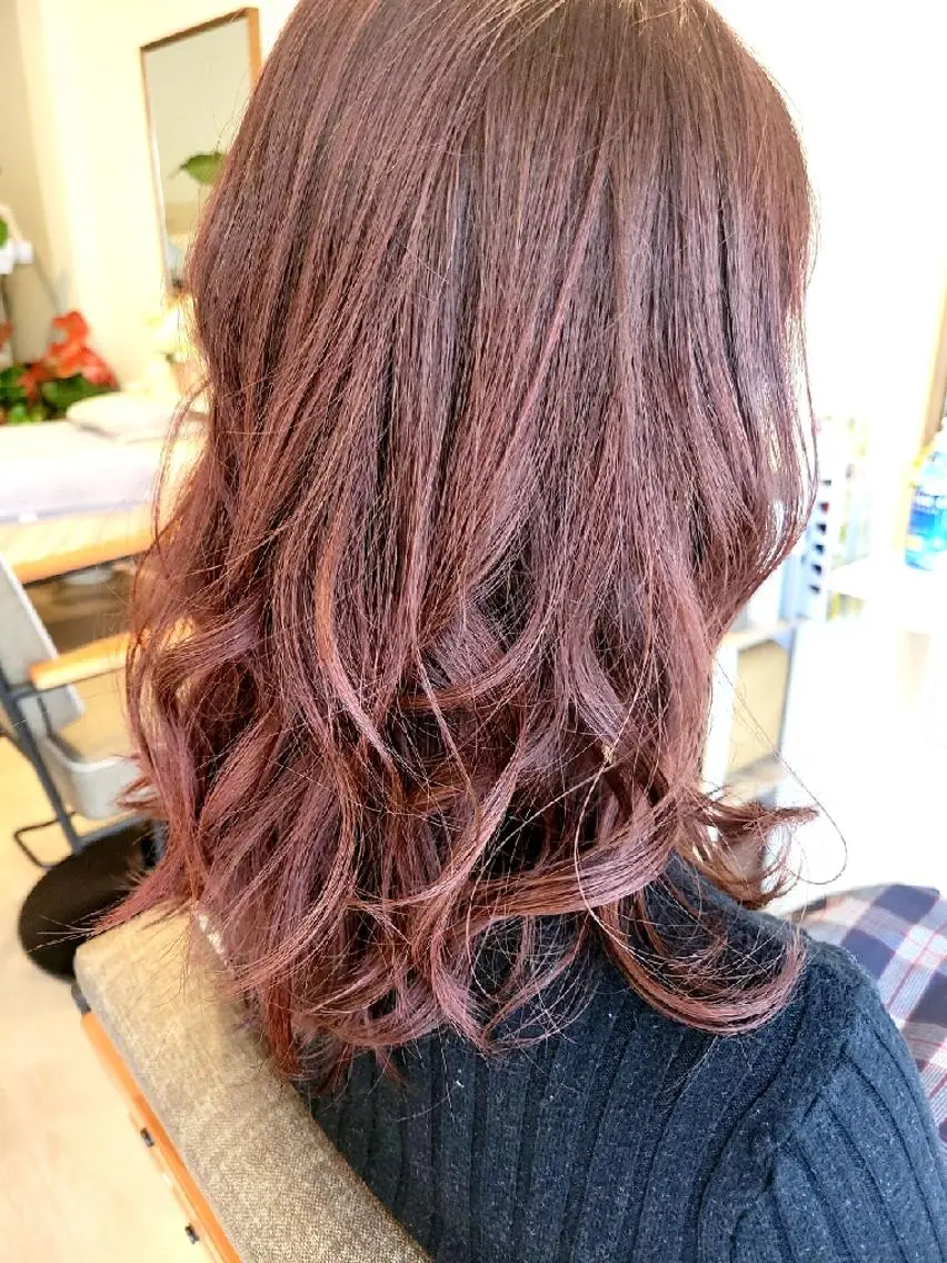 セミロング カラー Coumi 女性専用美容室のヘアスタイル