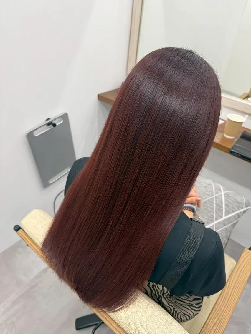 ロング カラー バレイヤージュ ブリーチ ダブルカラー ハイライトカラー インナーカラー ROW 横浜のヘアスタイル