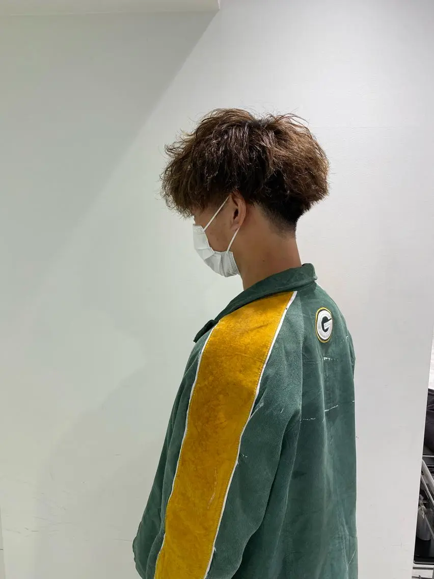 ショート パーマ メンズ カット パーマ トリートメント ヘッドスパ ヘアセット 横浜駅メンズパーマ師 🌀岩﨑弘成🌀のヘアスタイル