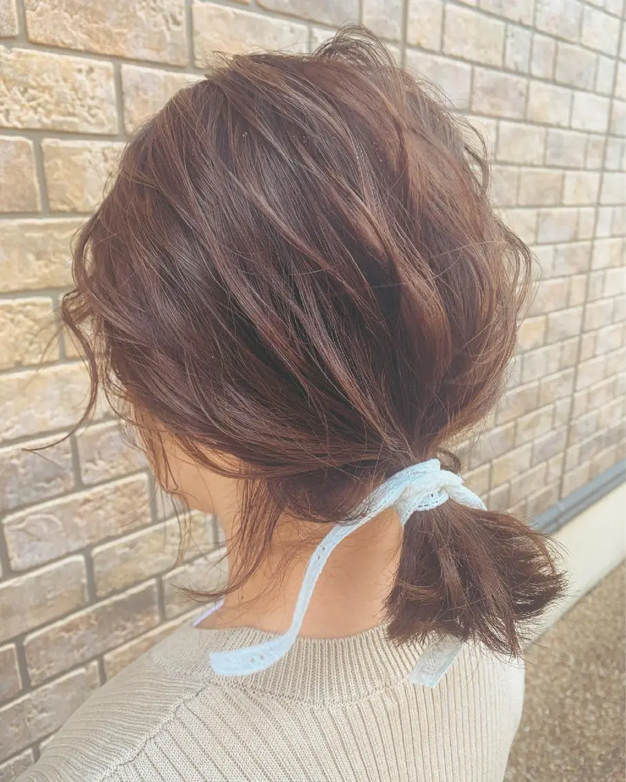 ショート ヘアアレンジ ショートヘア 𝗦𝗢 -スオ- HAZUKIのマツエク・マツパデザイン