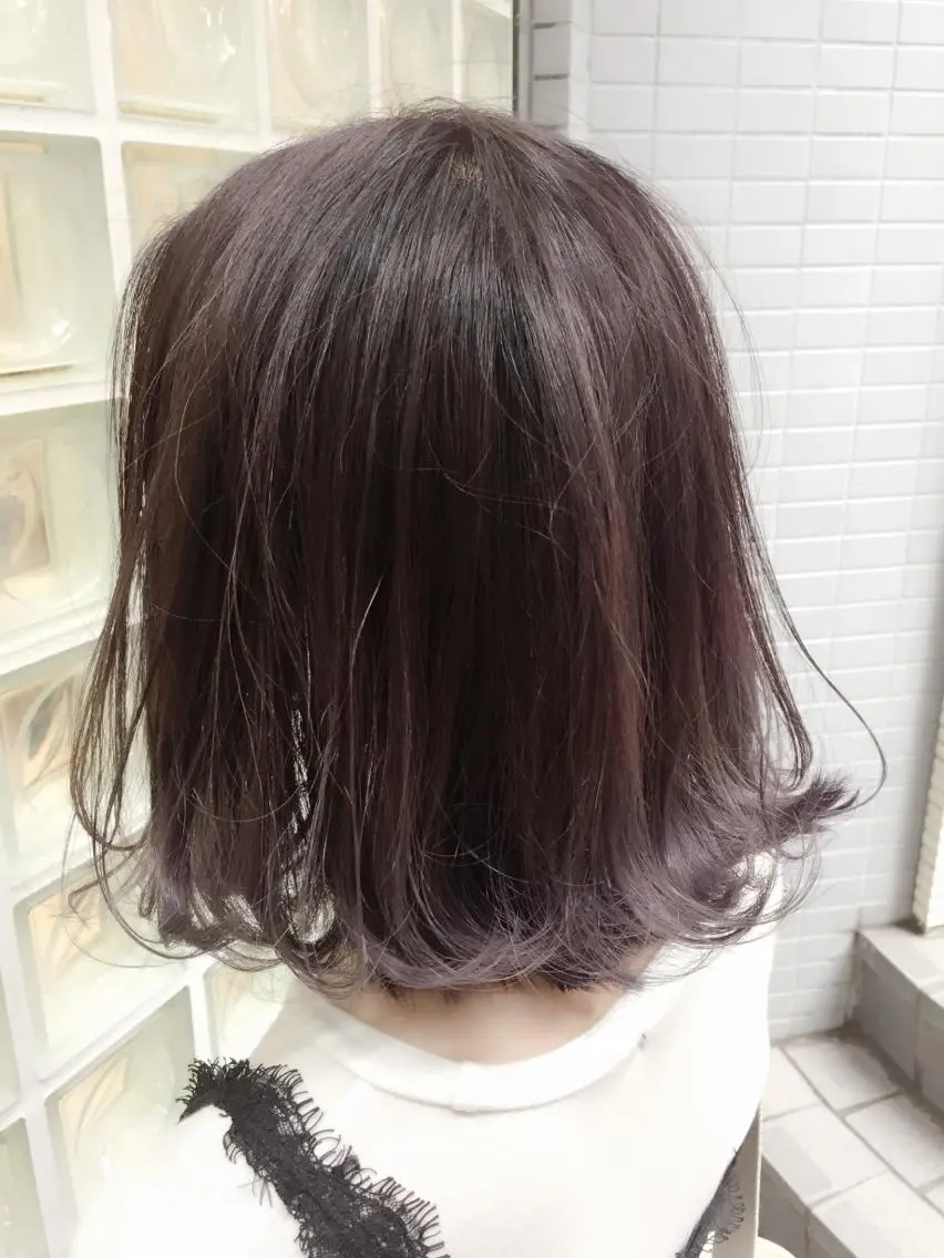 ミディアム カラー パーマ ヘアアレンジ 神山 昌子のヘアスタイル