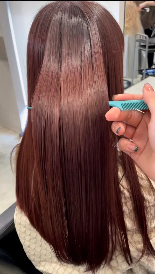 ロング カラー トリートメント カット ヘアカラー 縮毛矯正 トリートメント 透明感カラー✨艶髪 制作🌱山根あゆみのヘアスタイル