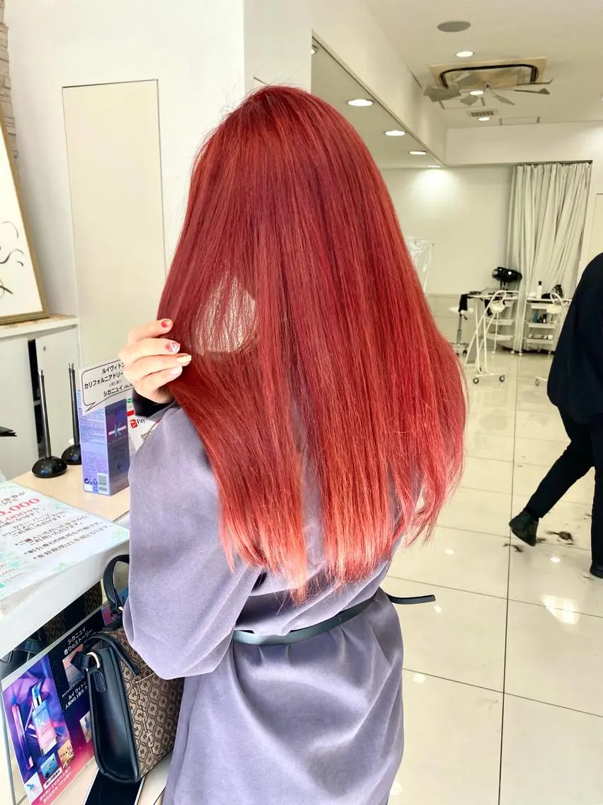 ロング カラー カット ヘアカラー トリートメント 🌼上水流 彩乃🌼のヘアスタイル