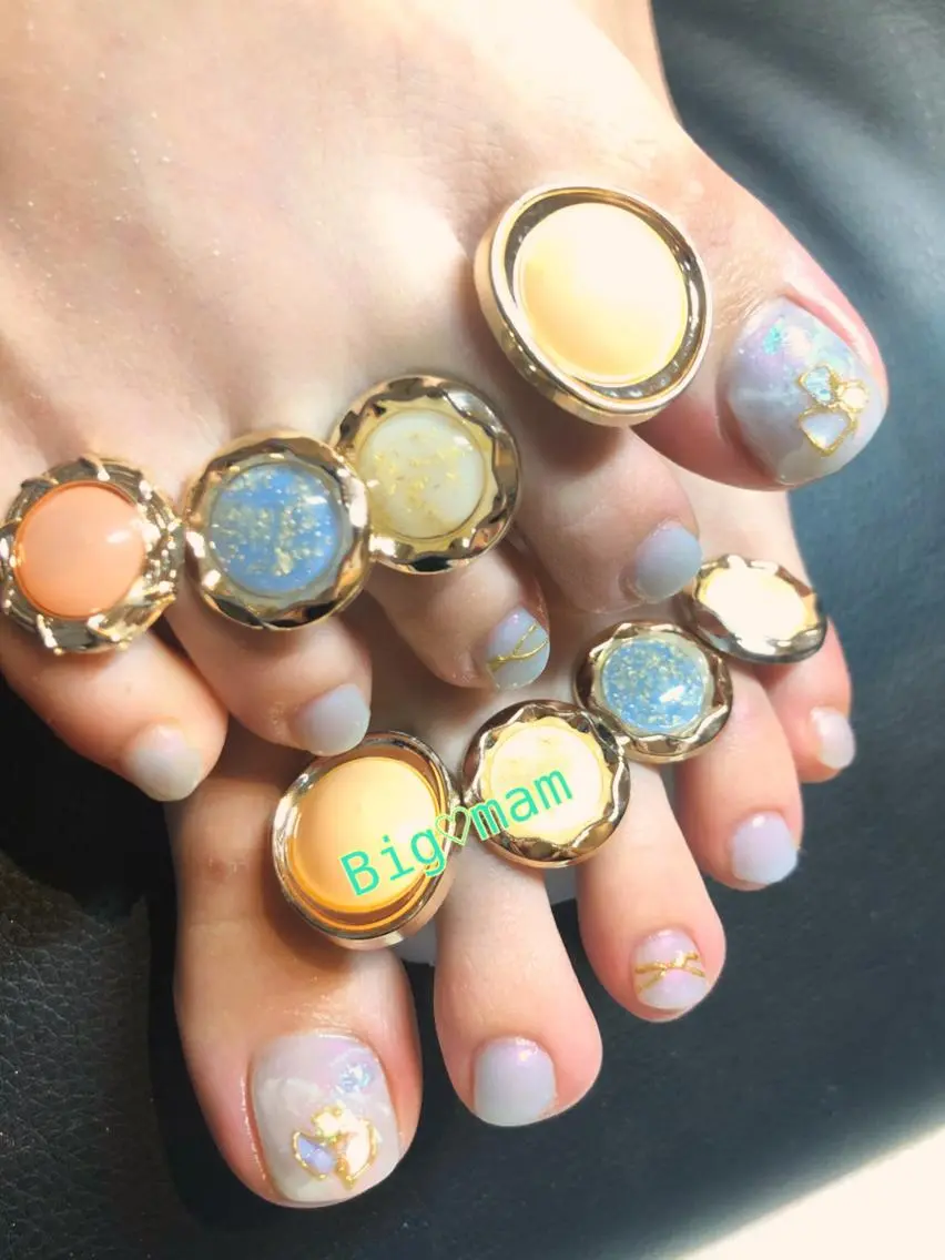 ネイル フットネイル フットネイル Big♡mam （MAMI）のネイルデザイン