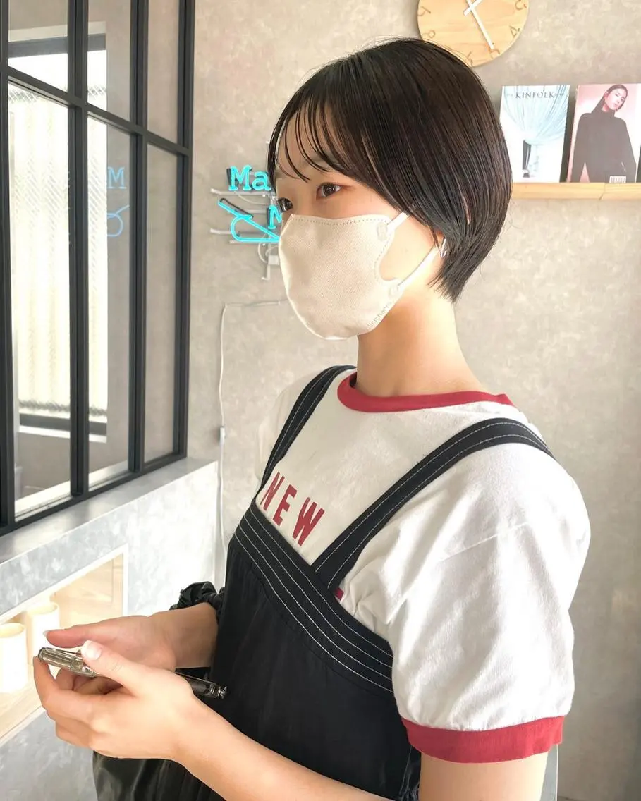 ショート ショートヘア 河原 亮のヘアスタイル