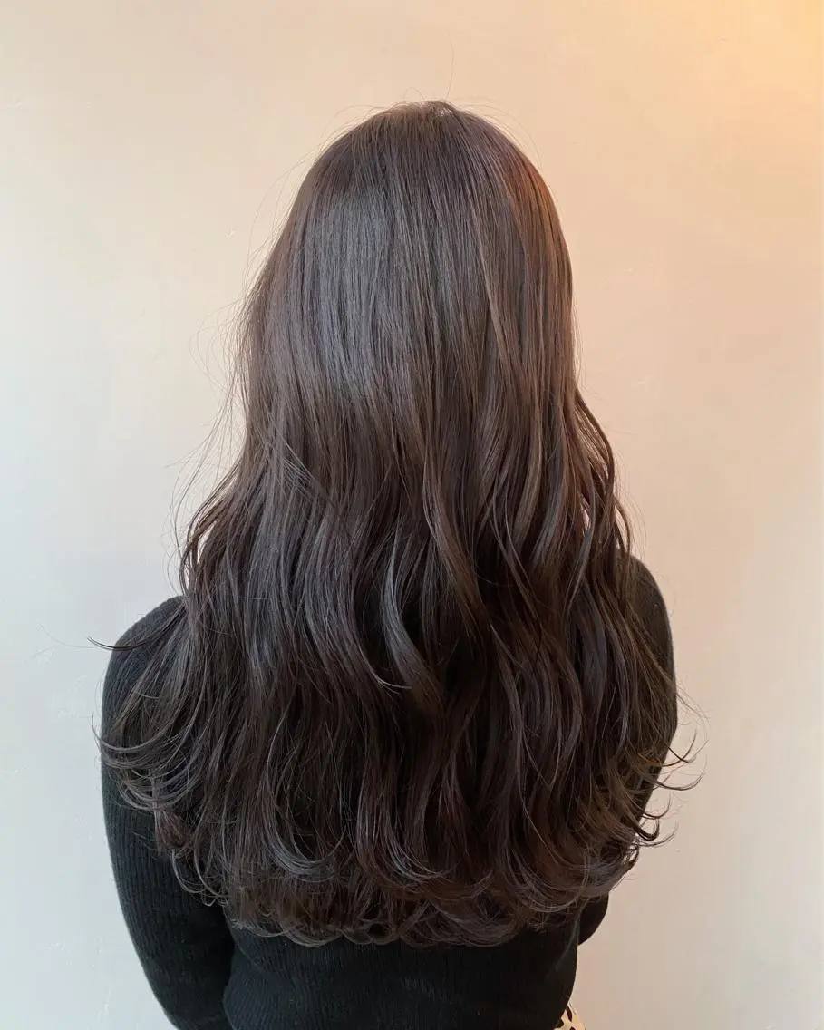 ロング カット ヘアカラー トリートメント ヘアーサロン アルカンシエルのヘアスタイル