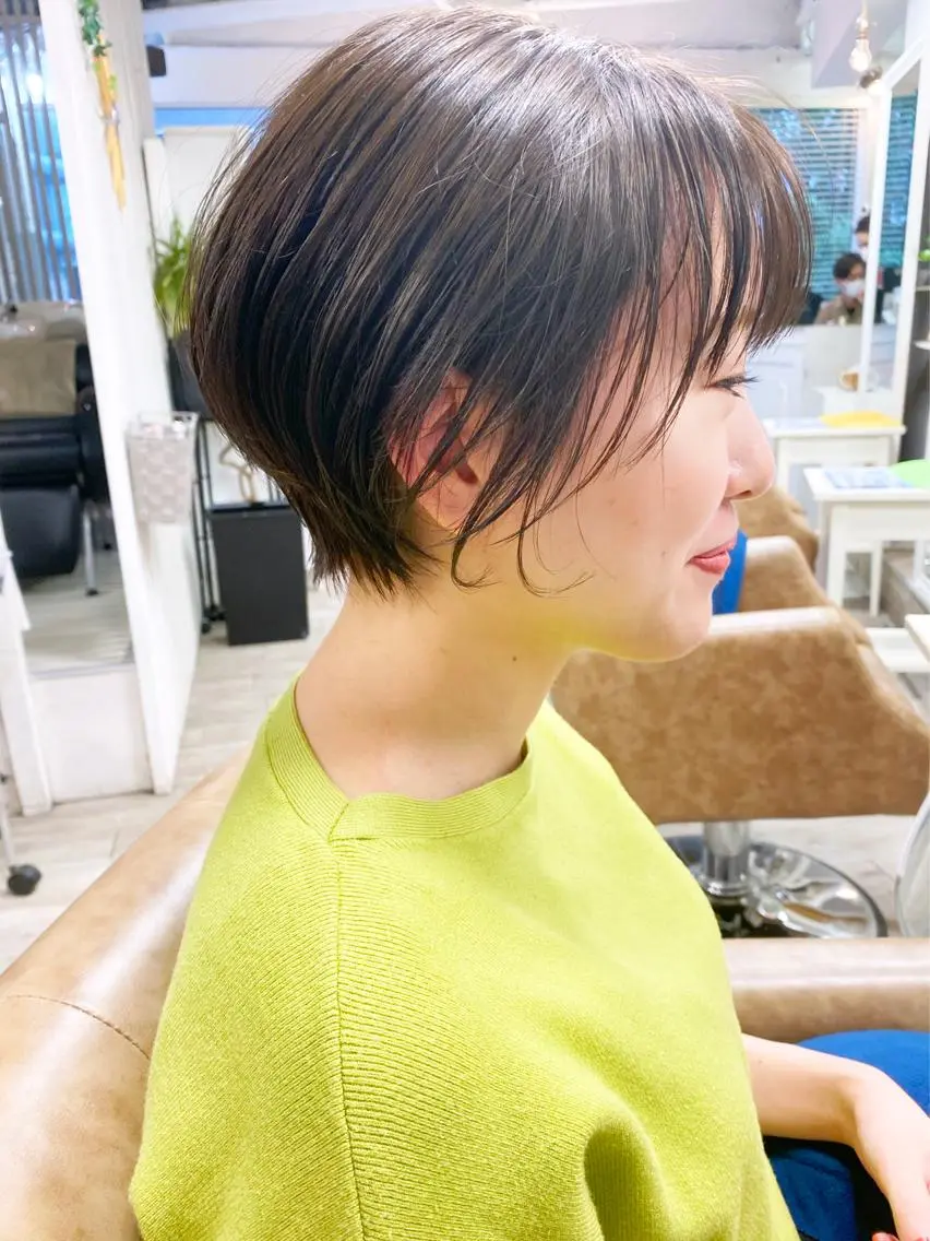 ショート カラー 髪質改善/艶髪 やまなかのヘアスタイル