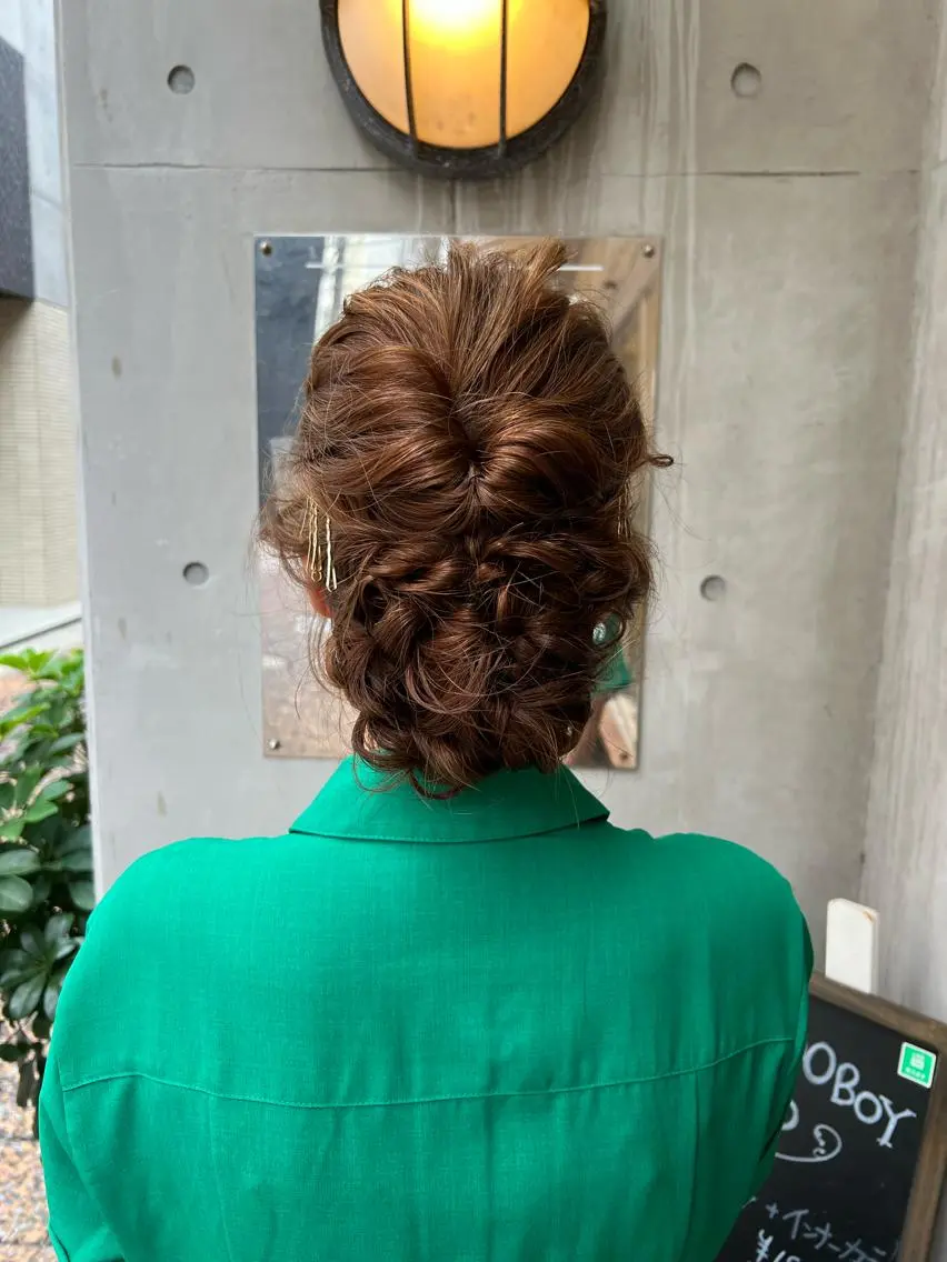 ロング カラー ヘアアレンジ 「sumi」 AMIのヘアスタイル