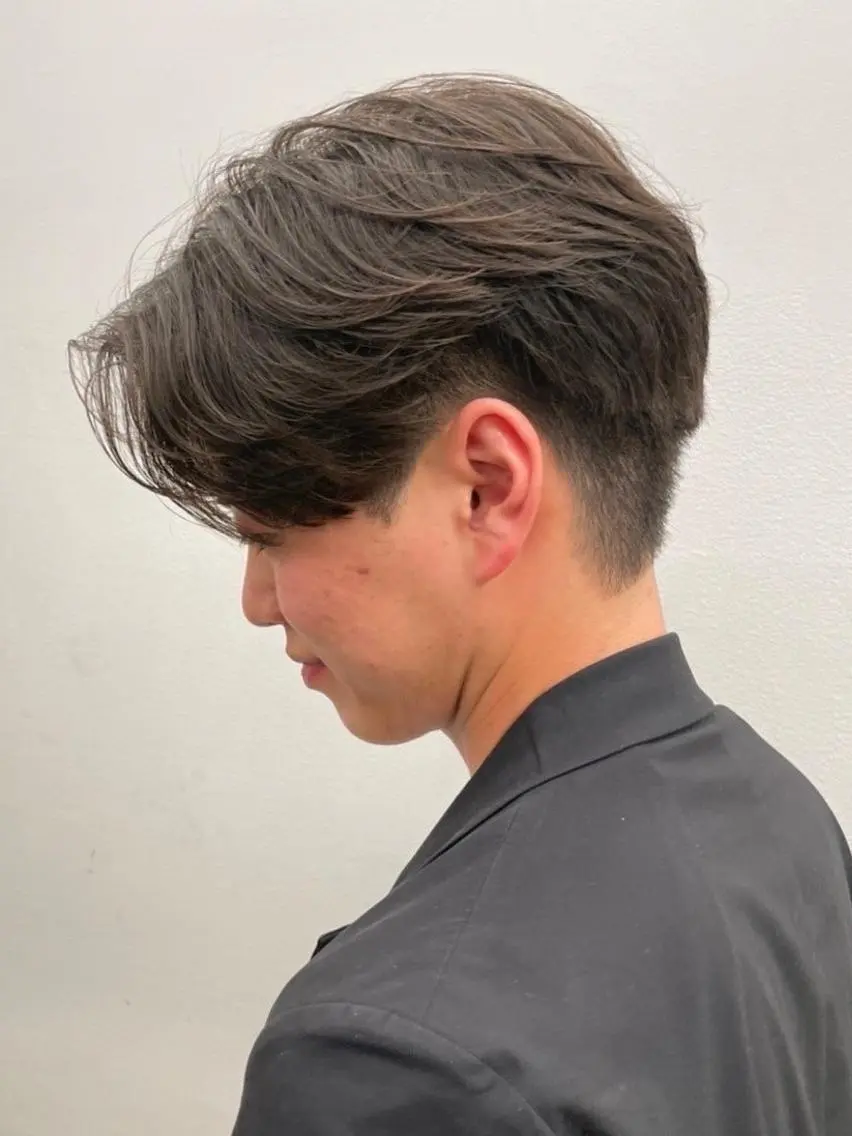 メンズ センターパート メンズ韓国風 マッシュ カット FOCUSJAPAN MENS SALONのヘアスタイル