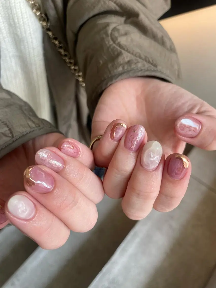 ネイル 【淡色color/ nail】maikoのネイルデザイン