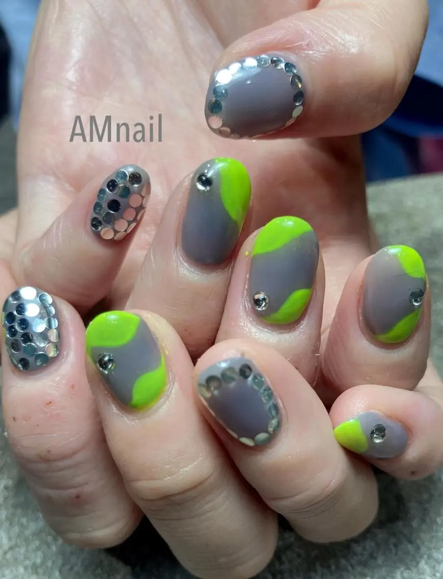 ネイル アートネイル 持ち込み ハンドネイル Am:nail 柏 SUE（スゥ）のネイルデザイン