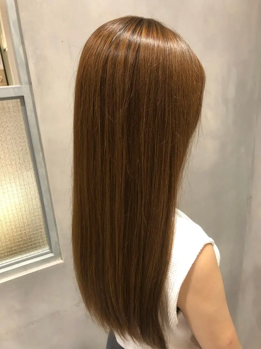 ロング カラー 髪質改善⭐️ 桜場のヘアスタイル