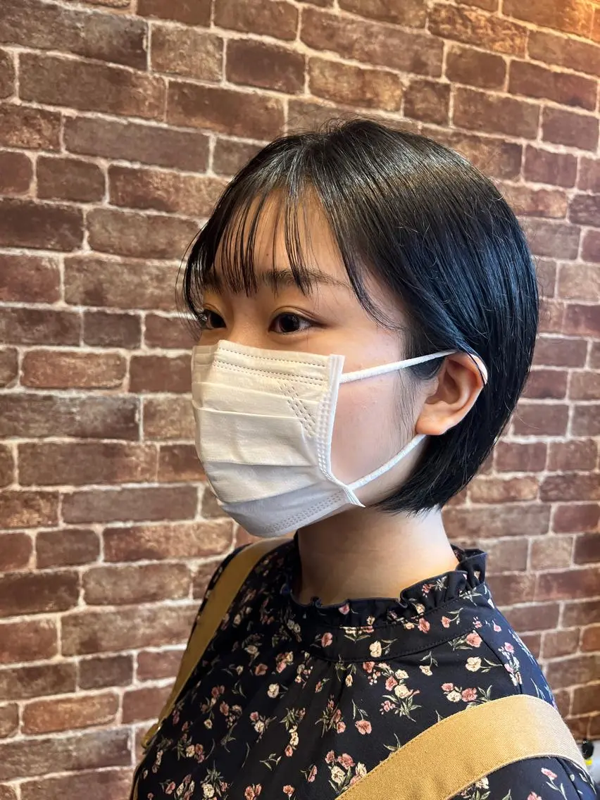 ショート カラー パーマ ヘアアレンジ メンズ キッズ ネイル マツエク・マツパ アイブロウ メンズハイライト メンズパーマ ブラウンカラー ケアカラー 透明感カラー 久木原 ゆりのヘアスタイル