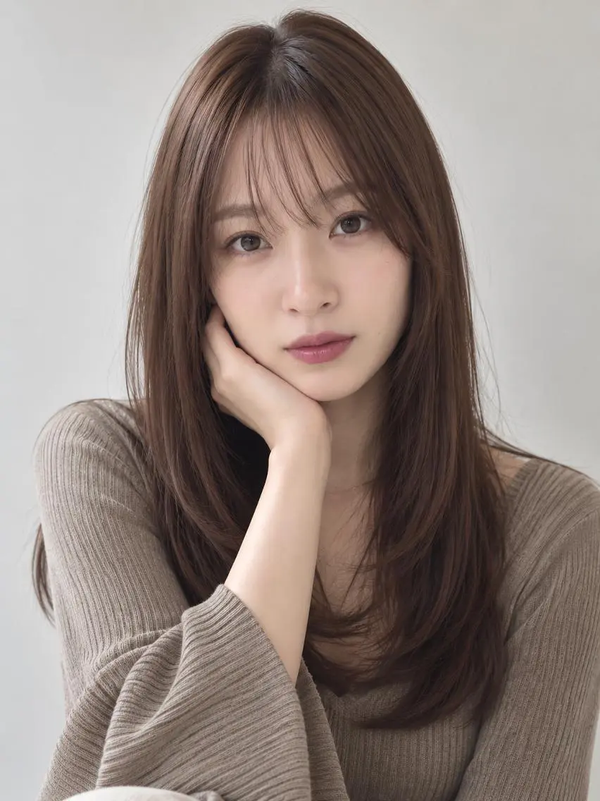 ロング カラー ブリーチ ケアブリーチ 透明感カラー ダブルカラー イヤリングカラー カット ヘアカラー トリートメント "オトナ髪”/ LAKA TOCCAのヘアスタイル