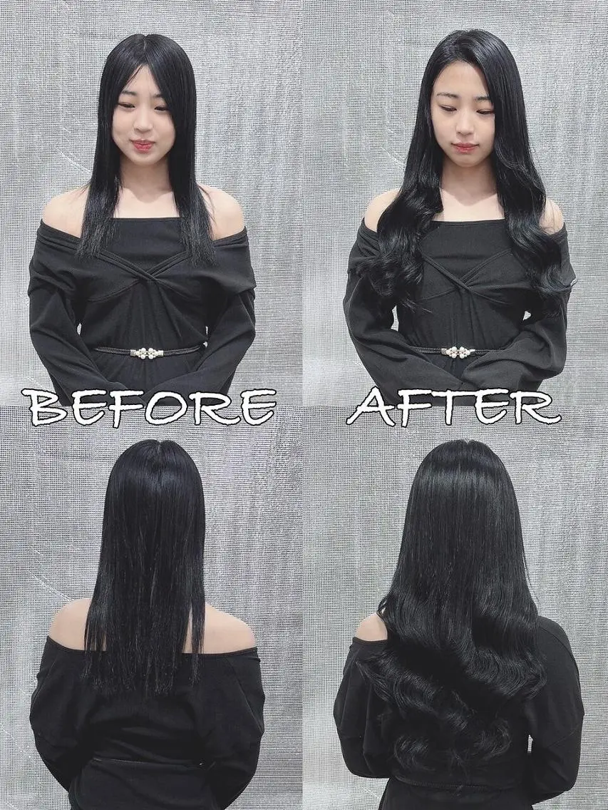 ロング カラー ヘアアレンジ シールエクステ バレイヤージュ ブリーチ ケアブリーチ ダブルカラー LIP 大阪本店 エクステ MISAのヘアスタイル