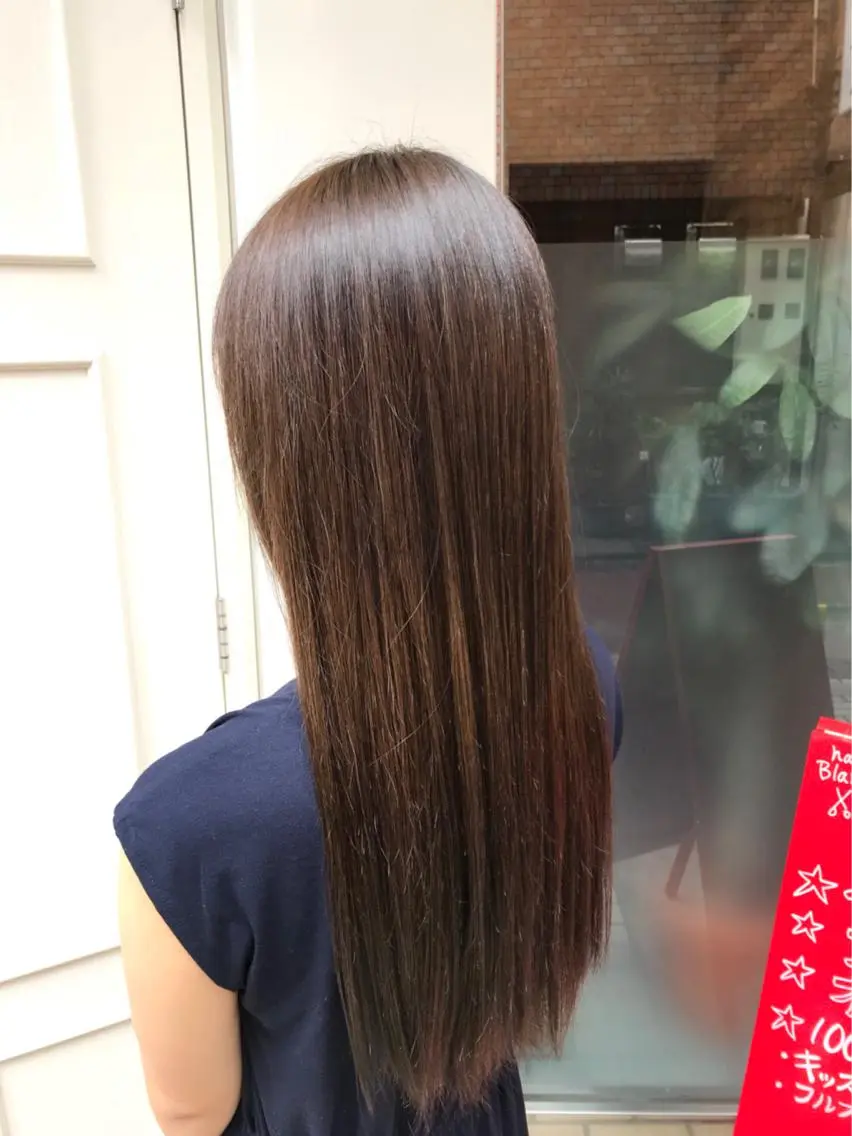 セミロング カラー ベージュカラー ヘアカラー Blanco Color&Careのヘアスタイル