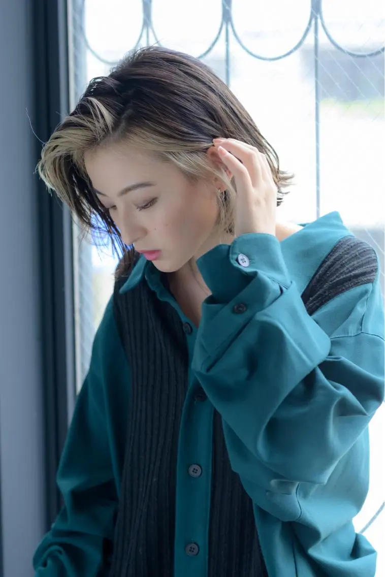 ショート カラー ヘアアレンジ ✨前田 優・2拠点✨ ✨恵比寿・札幌店✨のヘアスタイル