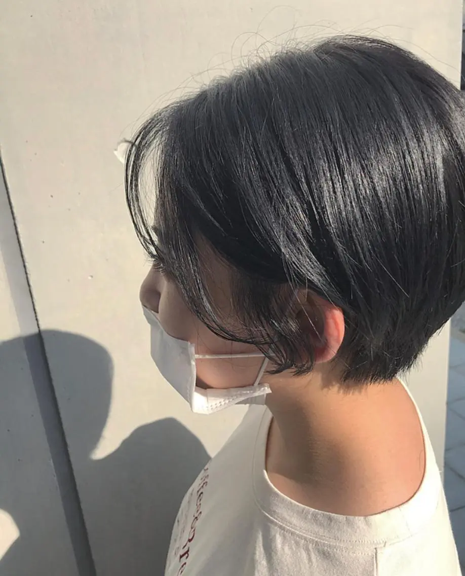 ショート ハンサムショート ショートヘア 透明感カラー ✨ 韓国艶髪💗菅原のヘアスタイル