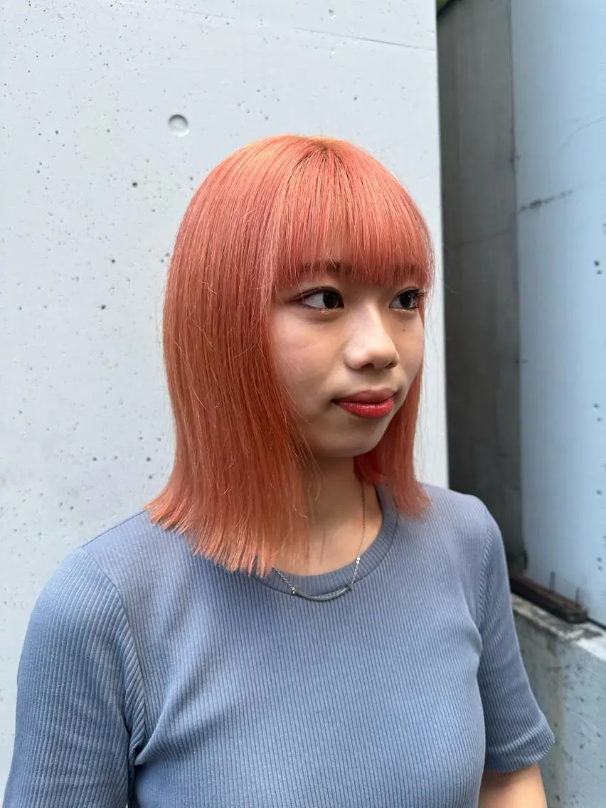 ミディアム ヘアカラー トリートメント Hana ハイトーン🕯🩰のヘアスタイル