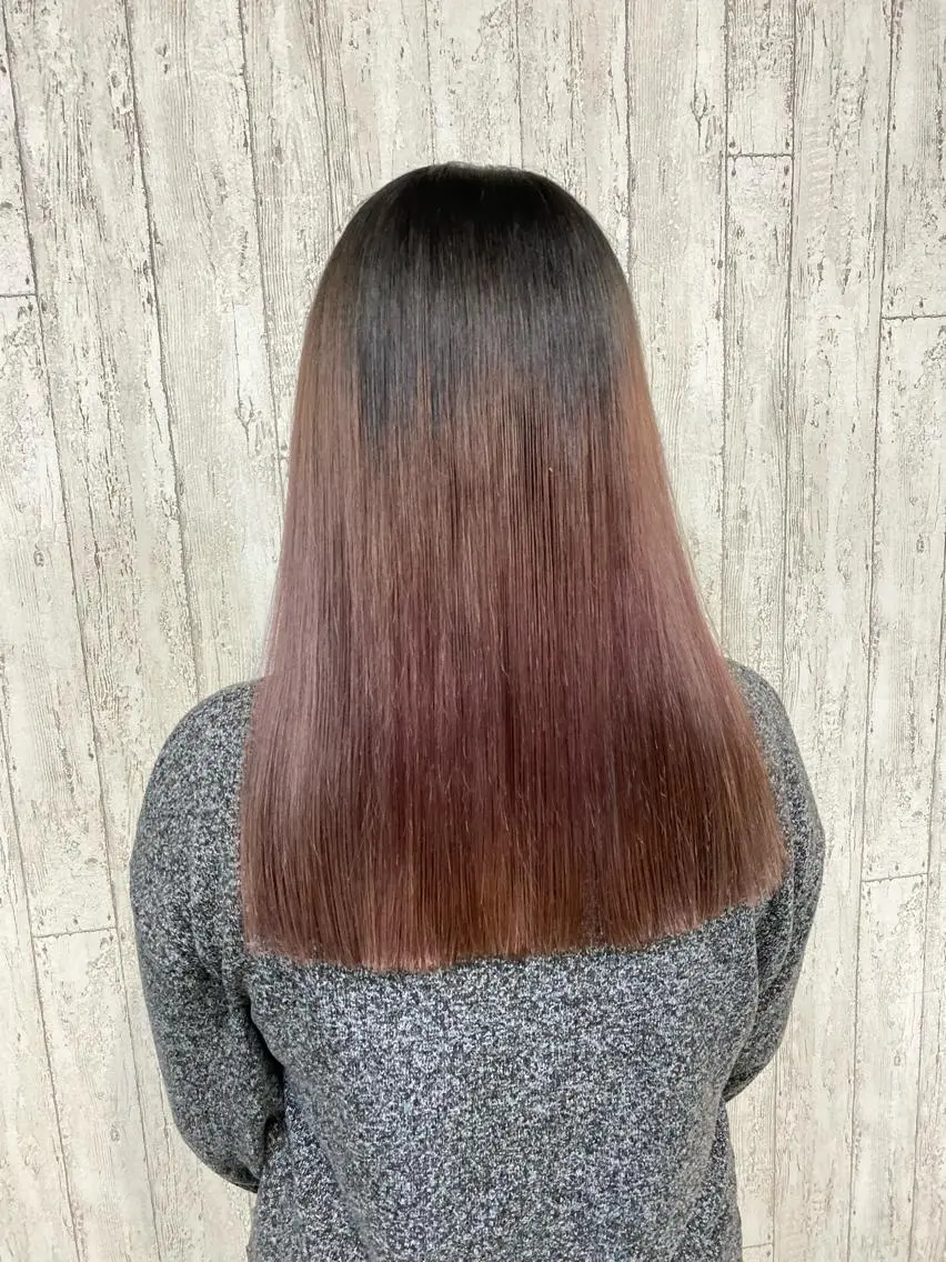 ロング 外国人風カラー ハイライト レイヤーカット 勝河 怜楊のヘアスタイル