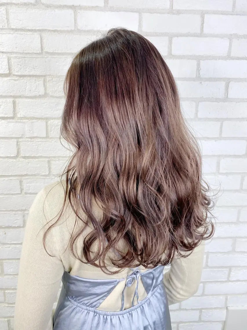 ロング ハイライト 【美髪矯正】【スト カール】小野村翔太のヘアスタイル