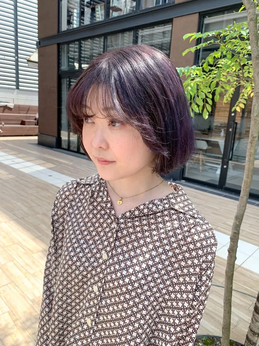 ショート カラー ヘアアレンジ ブリーチ カット ヘアカラー トリートメント yuka .のヘアスタイル