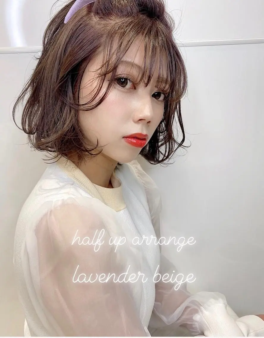 ショート カラー パーマ ヘアアレンジ メンズ キッズ ネイル マツエク・マツパ Amelie yunのヘアスタイル