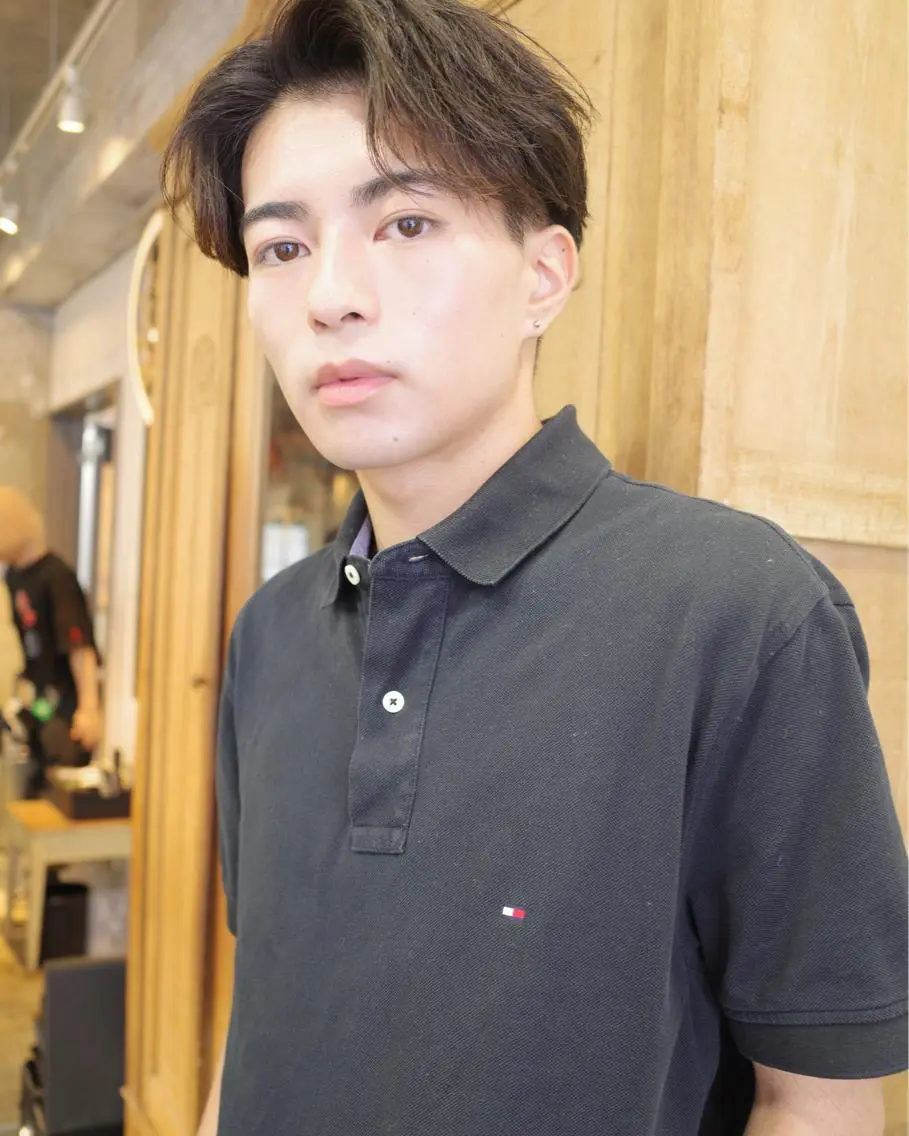 ショート パーマ メンズ カット パーマ キタダ ヒロキのヘアスタイル