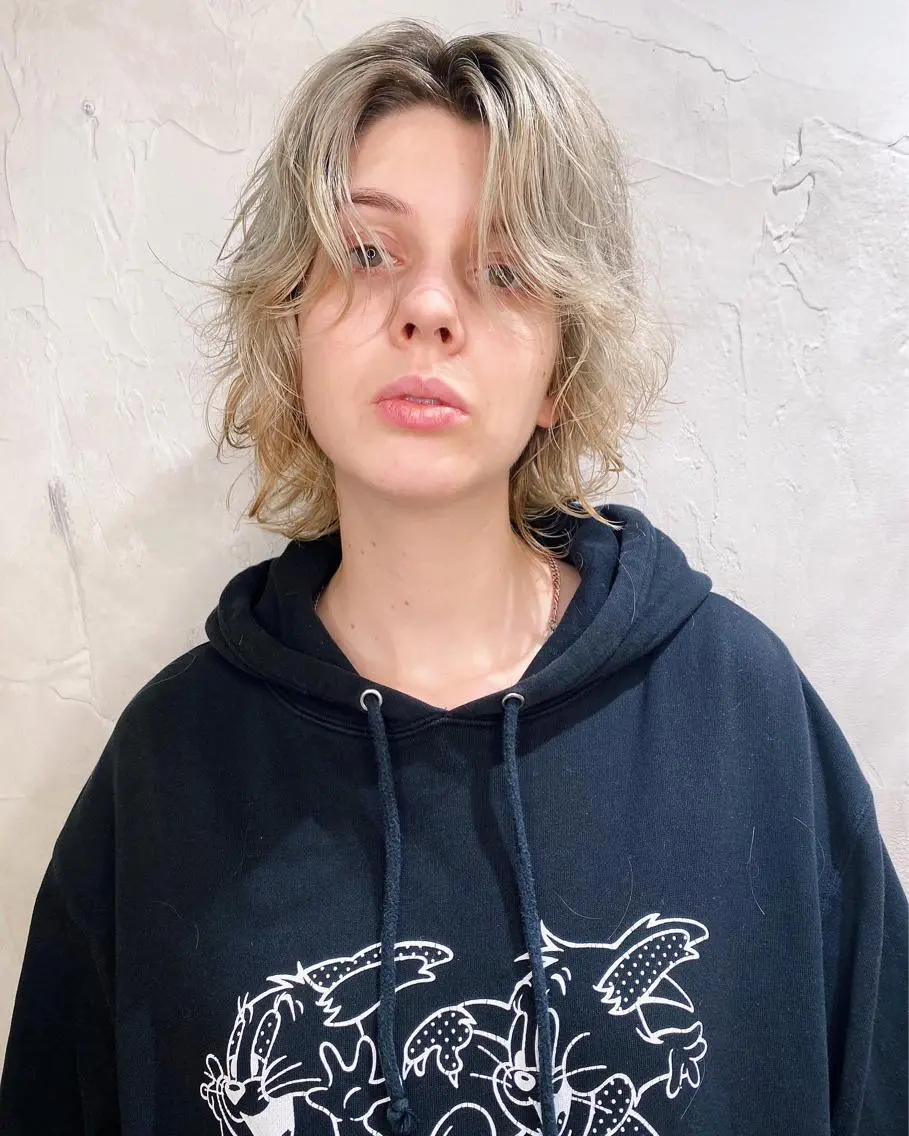 ミディアム ミウ☆ ブリーチダブルカラーのヘアスタイル