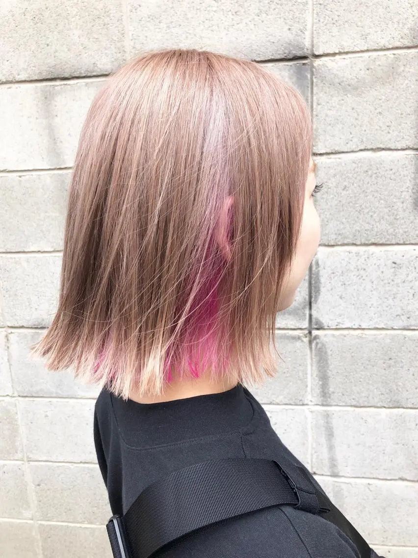 カラー 最高級エクステ /羽エクステ白石宇由のヘアスタイル