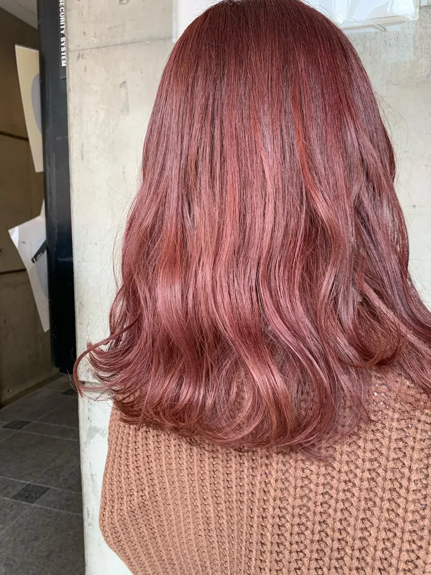 セミロング カラー 平野 優奈のヘアスタイル