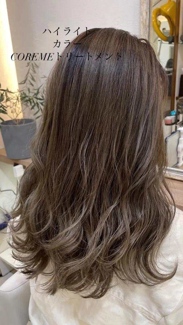 セミロング カラー ヘアカラー トリートメント 縮毛矯正/髪質改善/ 艶髪ササキナツミのヘアスタイル
