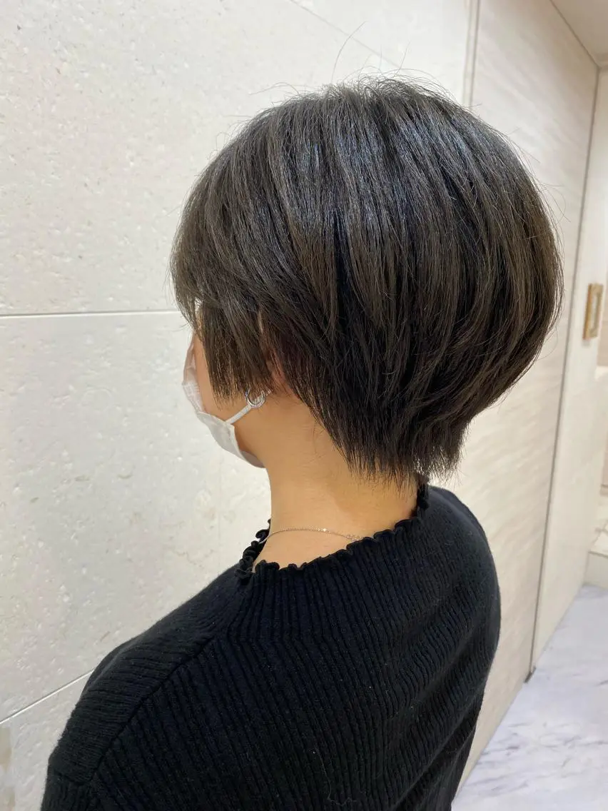 ショート カラー ショートボブ ボブ ショートヘア ヘアカラー トリートメント shanti 渡辺新也✂️のヘアスタイル