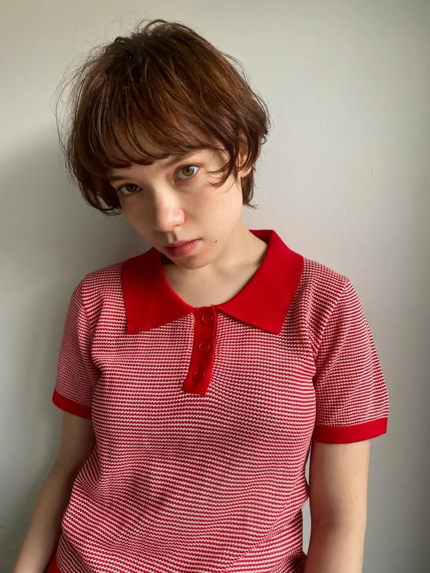 セミロング カラー パーマ ショートボブ セミロングパーマ アディクシーカラー ブリーチ ケアブリーチ ヘアカラー トリートメント CEINE OURのヘアスタイル