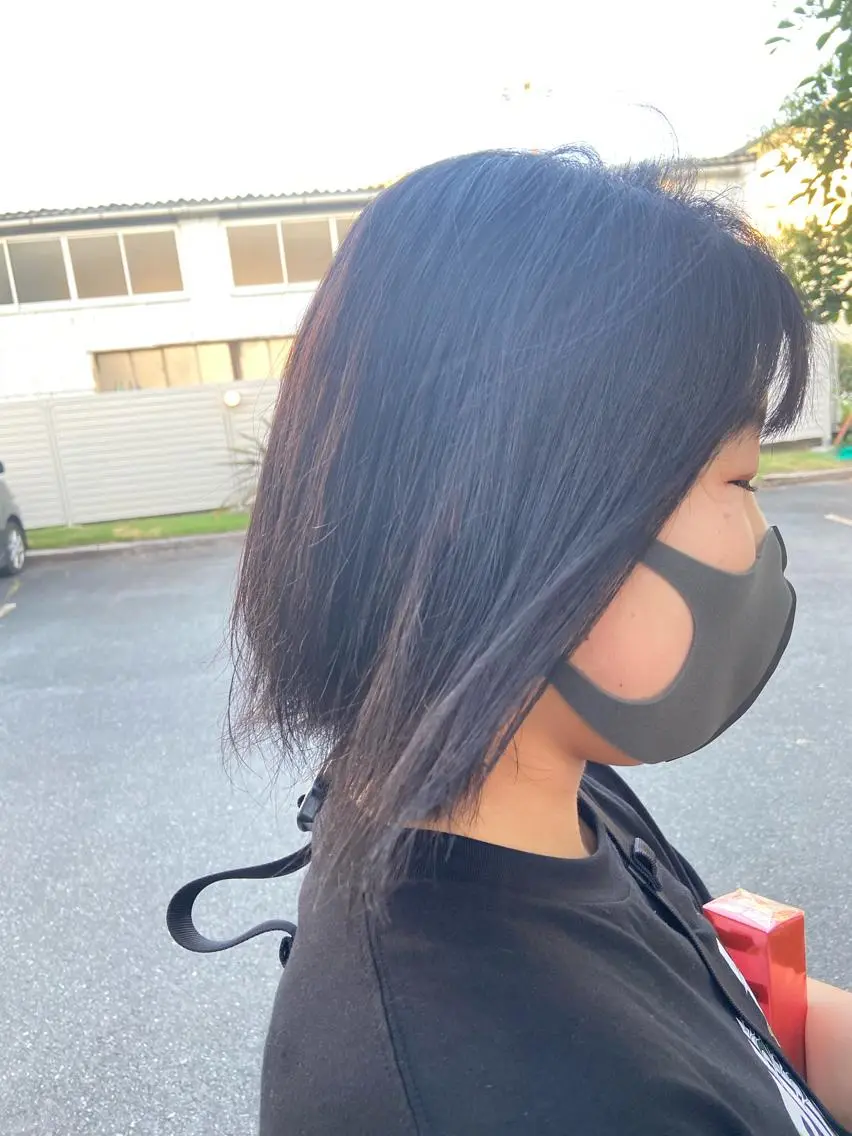 ショート カラー 黒髪 レッドカラー 河合 紗紀のマツエク・マツパデザイン