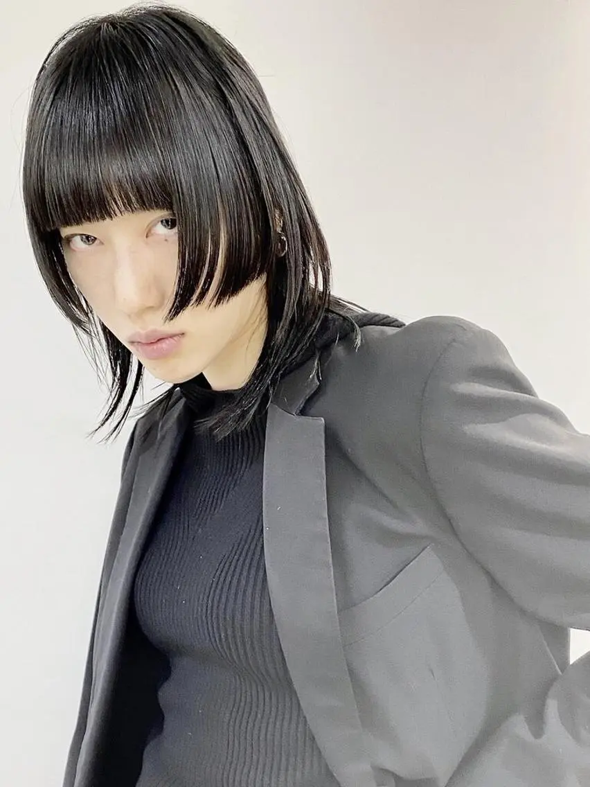 ロング カラー パーマ ヘアアレンジ メンズ カット トリートメント 【姫カット】 ナカムラコウキのヘアスタイル