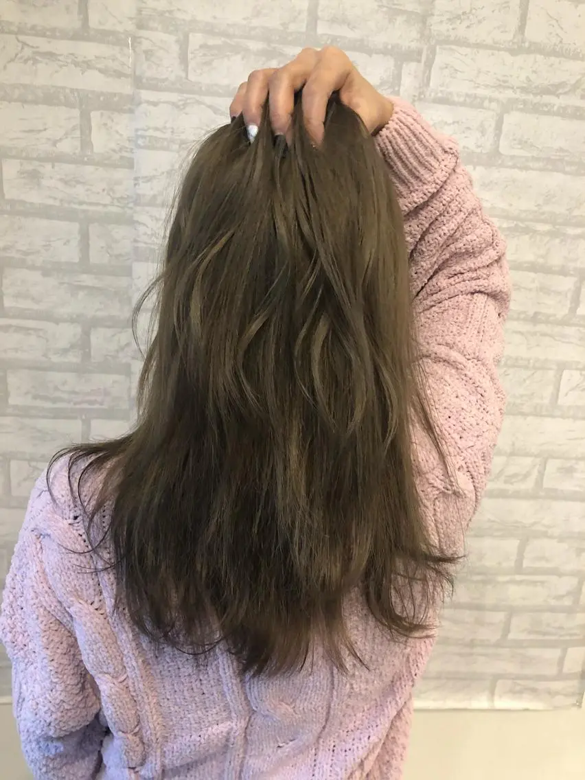 ミディアム カラー グレージュ 美髪・艶髪特化美容師 RYOJIのヘアスタイル