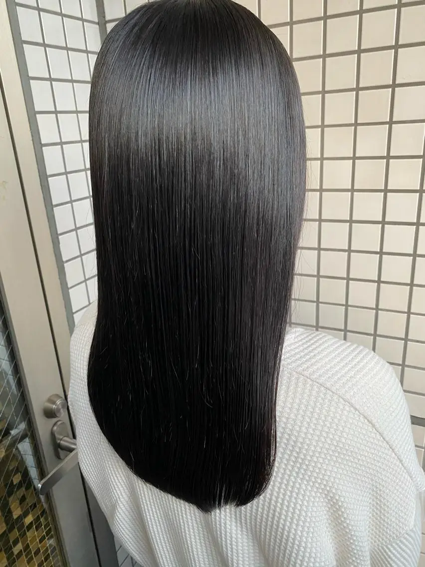セミロング カラー パーマ 髪質改善 カット ヘアカラー 縮毛矯正 トリートメント Bianca 代表 硲 貴亮【東武練馬】のヘアスタイル