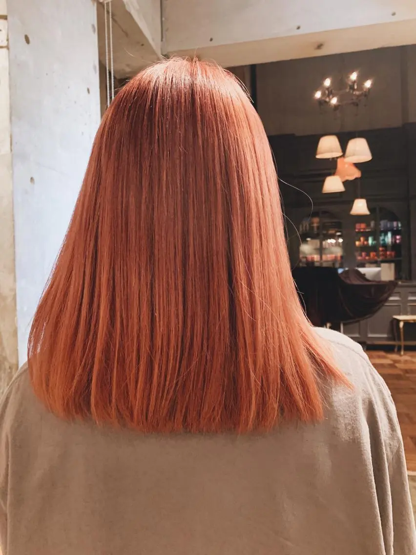 セミロング カラー パーマ ボブパーマコテ巻き風 パーマNo1深江秀平のヘアスタイル