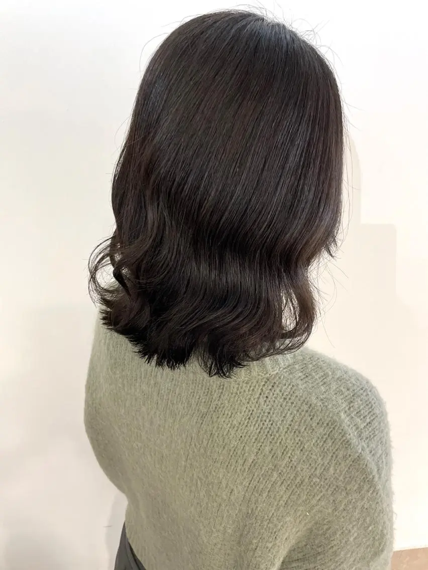 ミディアム ヘアカラー 佐藤 梨里花 ❤︎のヘアスタイル