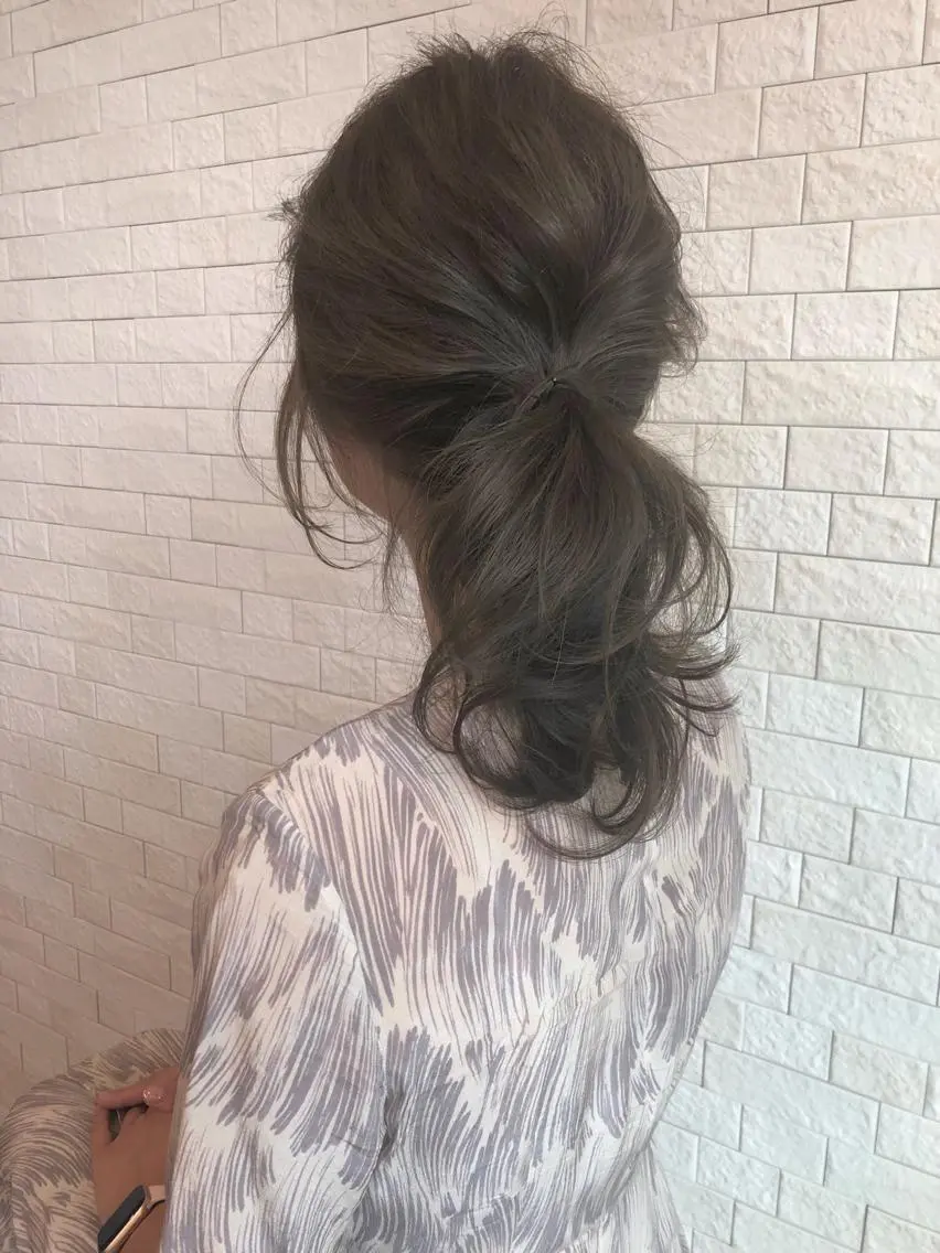 セミロング ヘアアレンジ 酒井 敬之のヘアスタイル