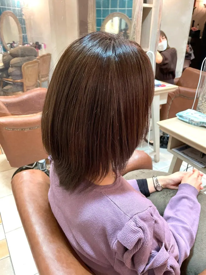 ミディアム ハイライト ショートカットなら 前平友慈のヘアスタイル