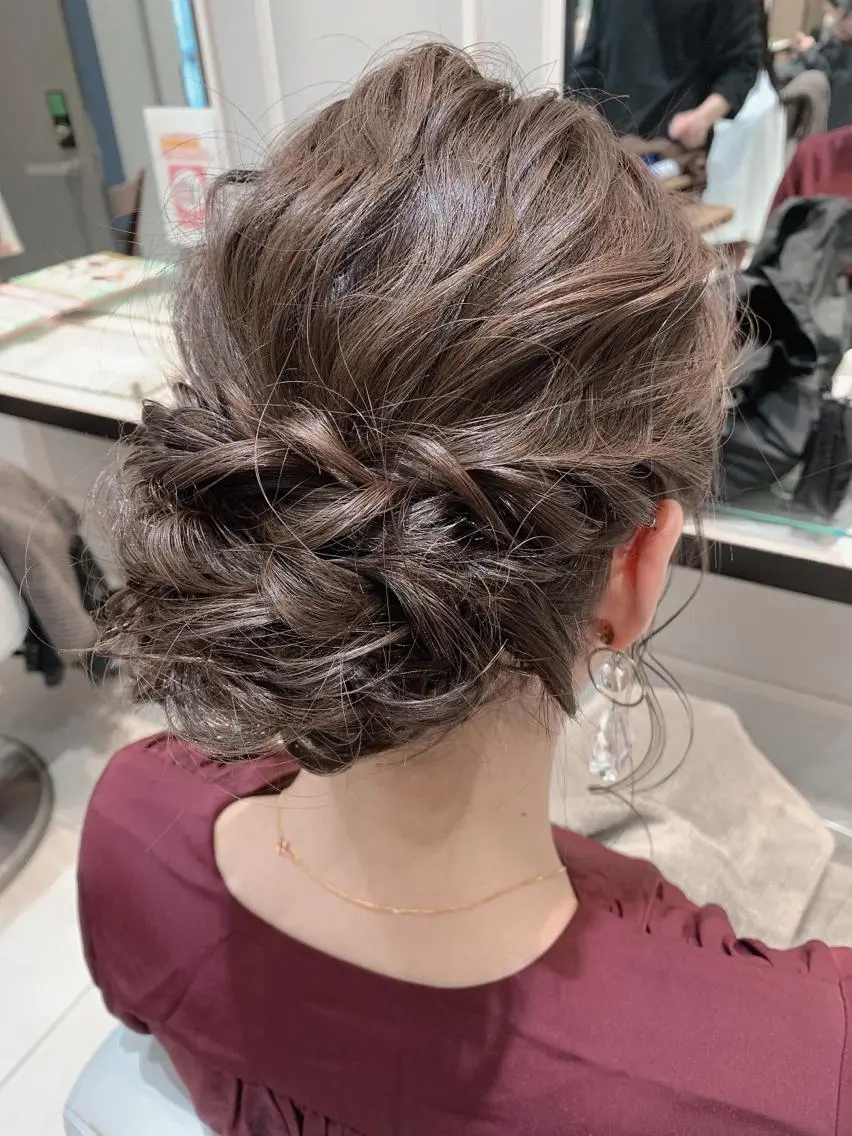ロング カラー グレージュ ヘアセット 🦖鶴岡 香純🦖のヘアスタイル